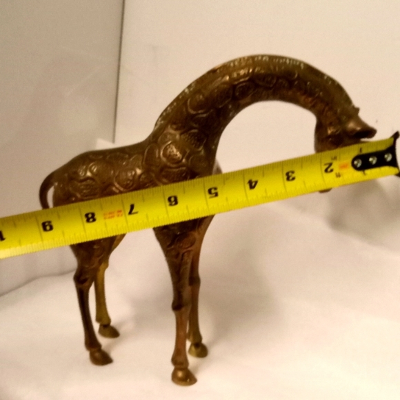 Mid-Century Giraffe Solid Brass 8.75"w X 2.38"d X 8.25"h - Picture 4 of 8